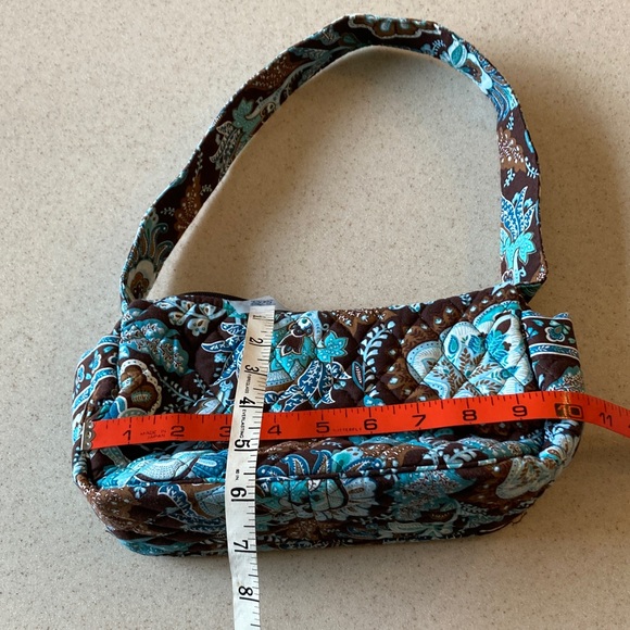 Vera Bradley Java Blue Small Shoulder Bag Made in USA - Picture 7 of 15